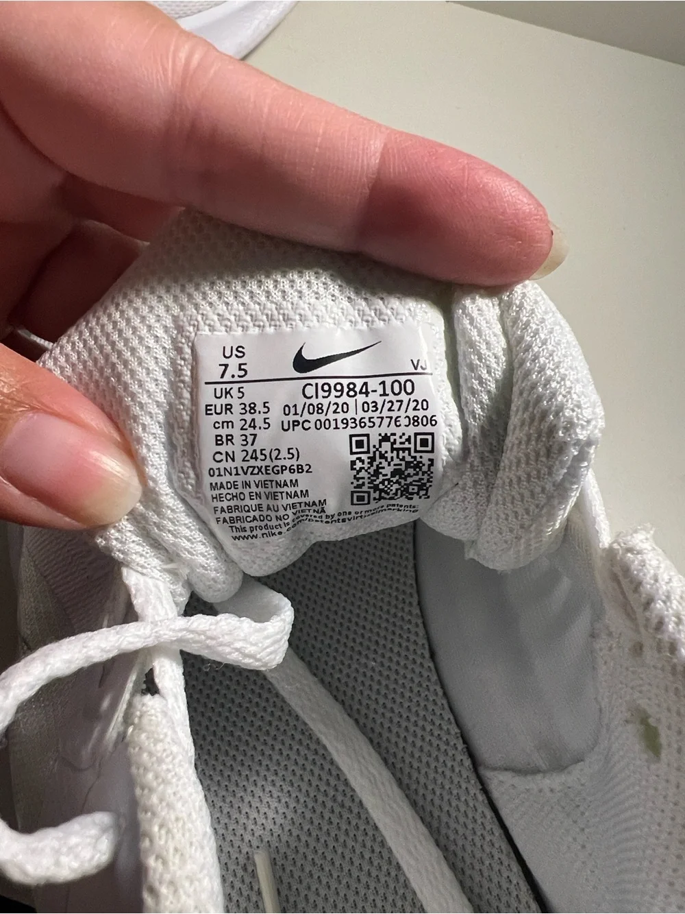 Nike breathable mesh